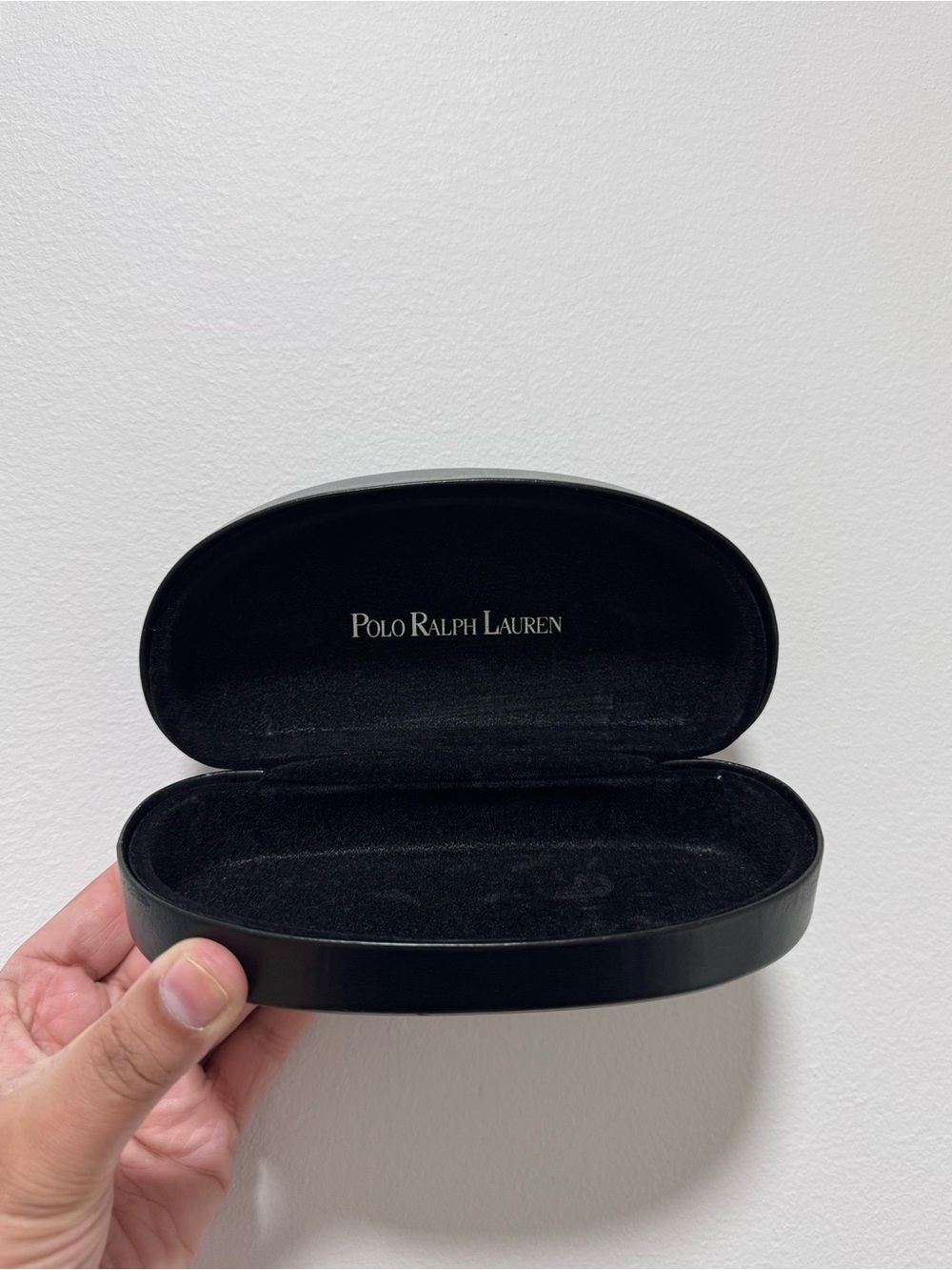 Polo Ralph Lauren Sunglasses Case Black Hard Clamshell Eyeglass Protective Shell